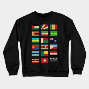 Africa Country Flags Set Crewneck Sweatshirt